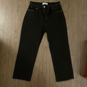 Abercrombie Ankle Straight Ultra High Rise